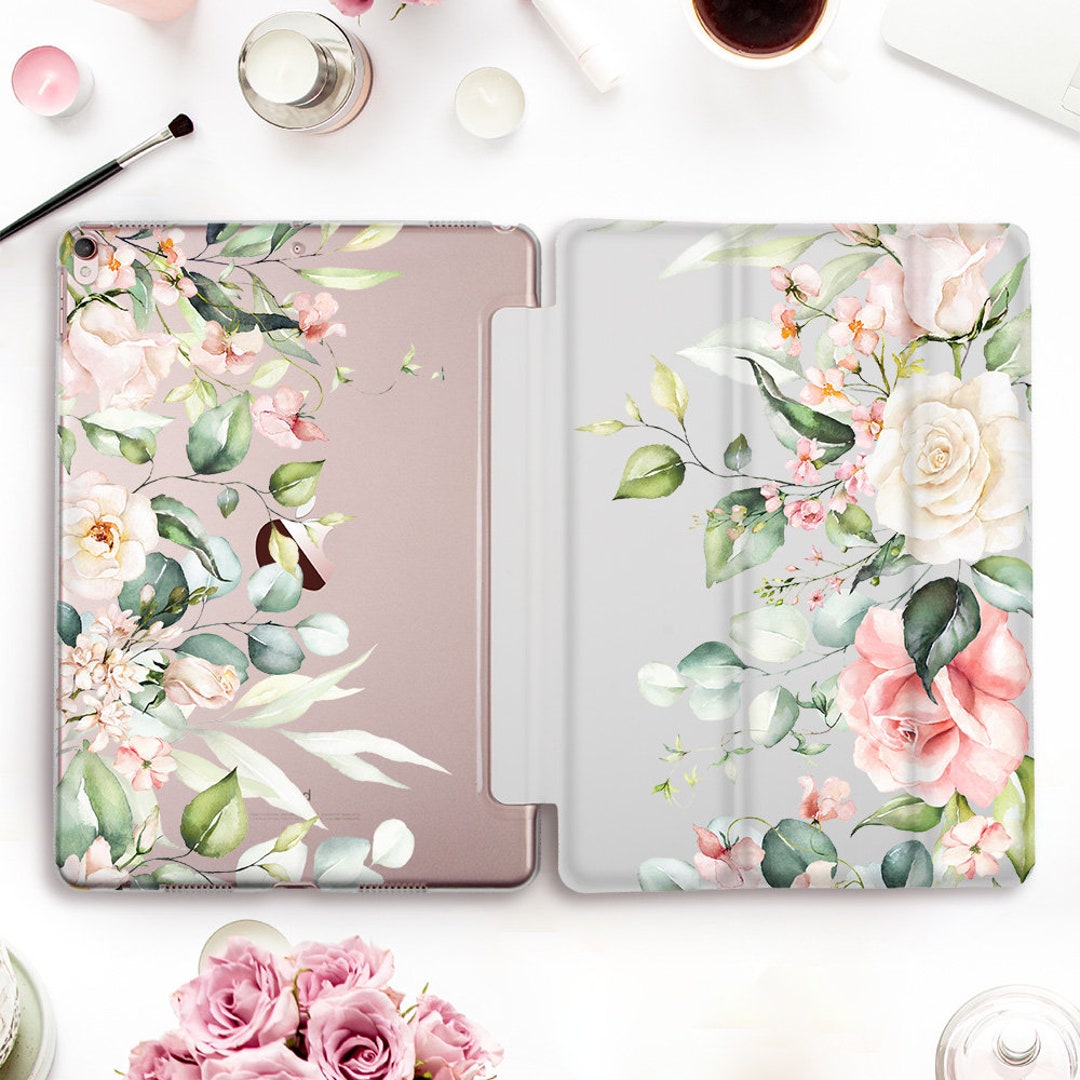 ◆EARPEARP◆CHECKER BOARD FLOWER MERRY◆iPadカバー◆11インチ Strawberry Checker iPad Air 4 iPad Pro 12.9 Case, iPad 10.2
