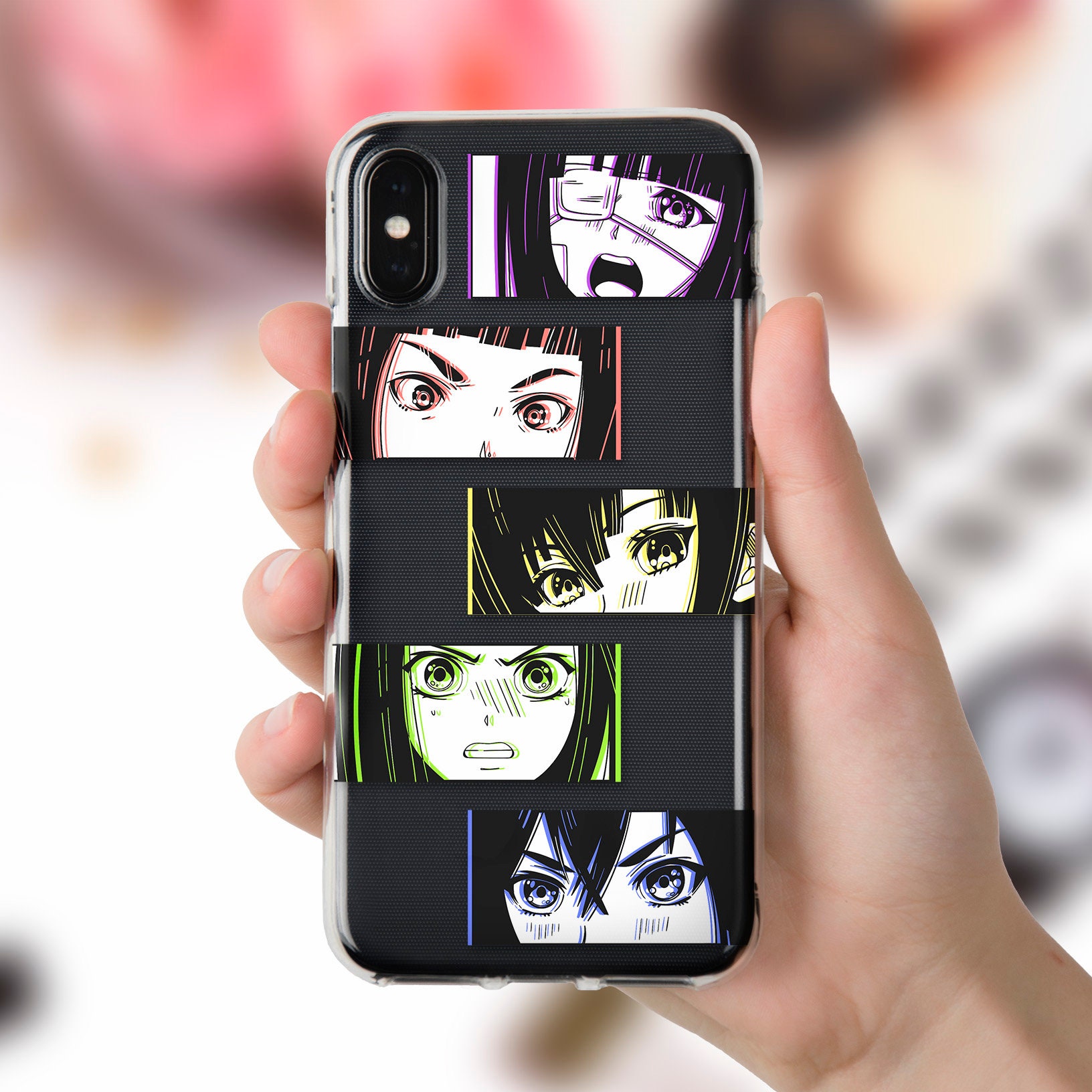 Anime iPhone case 11 Pro XR X Japanese case for iPhone 8 7 Etsy