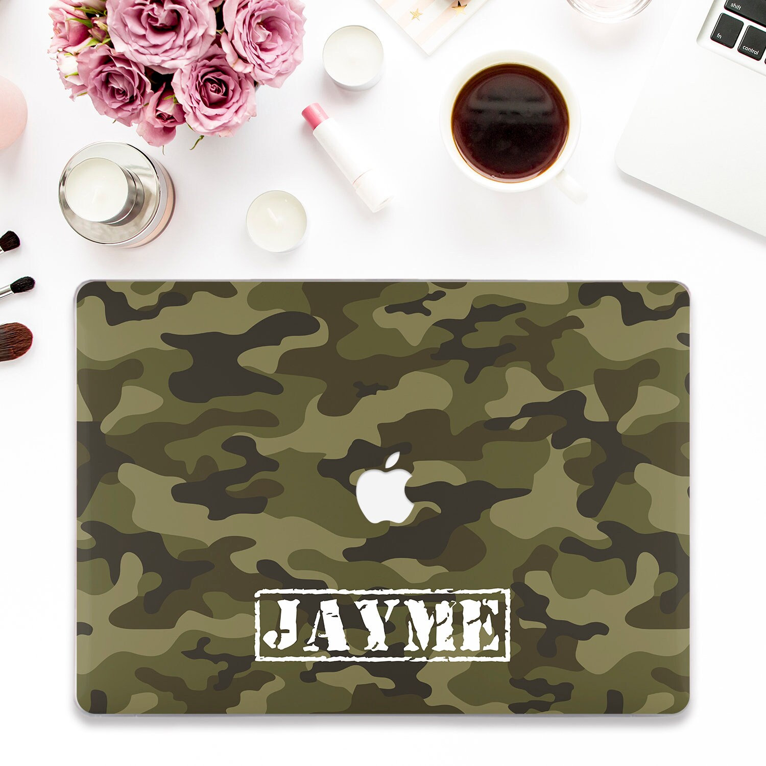 Skin De Protection MacBook Air 11″ – Motif Camouflage Desert Marron, Vinyle Itsaskin