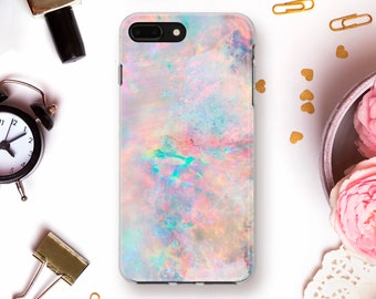 Opal iPhone case 11 Pro XR X Cute case for iPhone 8 7 Galaxy S20 S10 Pixel 4 Girls Rainbow Girly Aesthetic Design Ombre Crystal Stone case