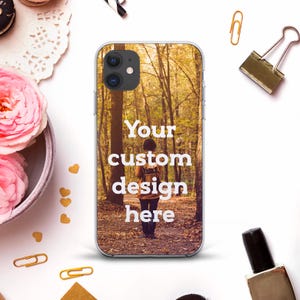 Custom iPhone case for iPhone 15 Pro Max 14 13 12 11 Personalized iPhone XR X SE Galaxy S24 Pixel 8 Unique picture photo Your design cover