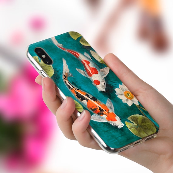 Koi iPhone Case 11 Pro XR X Japanese Case for iPhone 8 Plus 7