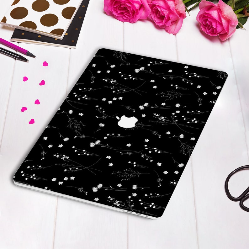 Floral MacBook case Simple MacBook Pro 13 16 15 inch Air 13 Flowers MacBook 12 Cute Plants Nature Minimalist Aesthetic Minimal Dandelion image 3