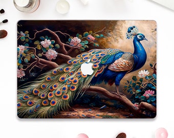 Bird Macbook case Aesthetic Macbook Pro 13 Air 13 M2 M1 Pro 14 Pro 16 Pro 15" 12 Nature flowers peacock animal Elegant art for women case