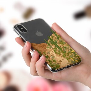 Desert iPhone case 11 Pro Max XR X 8 Plus 7 Cactus case for Galaxy S10 Note 10 Pixel 4 XL Nature Plants Green Cacti Desert Transparent cover image 7