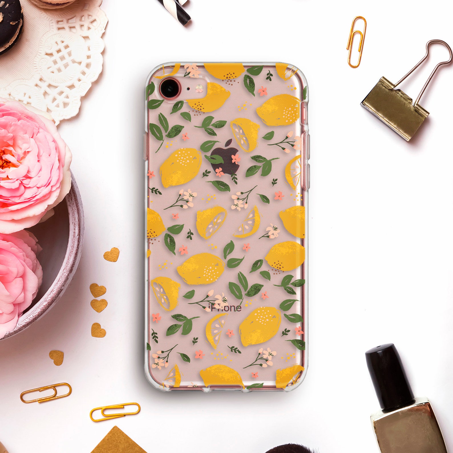Lemons iPhone case XR XS Max X Girl case for iPhone 8 Plus 7 Etsy