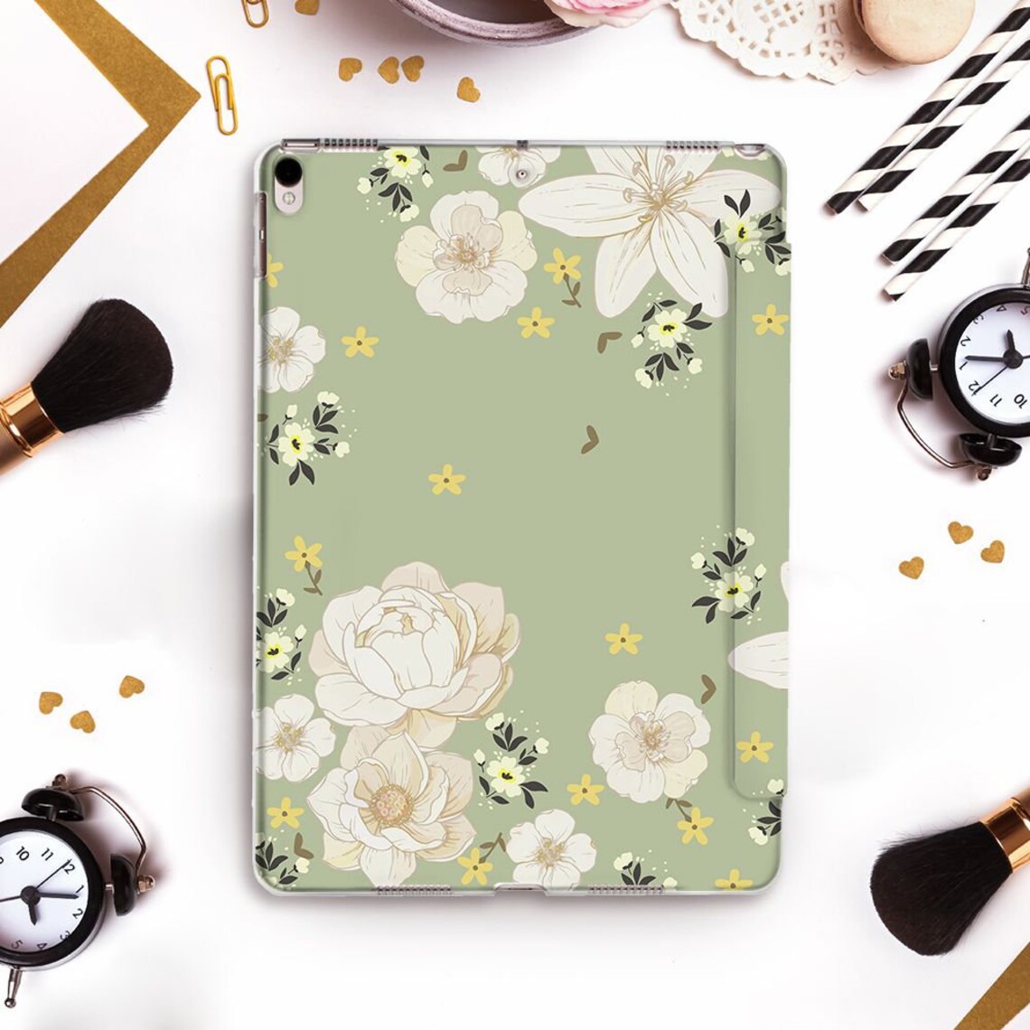 Flowers Ipad Case Green Ipad Pro 11 12.9 2021 10.5 9.7 10.2 Etsy UK