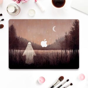 Halloween Macbook case Ghost Macbook Pro 13 inch Air 13 15 M2 M3 2024 Pro 14 16 Aesthetic night Moon Nature Spooky ghost Horror Creepy case