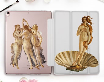 Renaissance iPad case Girls iPad Pro 11 12.9 2020 10.5 Art iPad 9.7 10.2 7th gen Air 3 Mini 5 Vintage Aesthetic Antique Botticelli Paintings