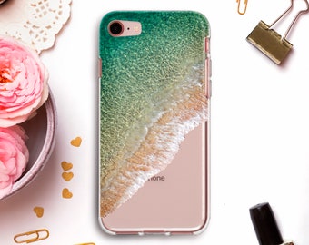 Ocean iPhone case for iPhone 11 Pro Max XR X XS Beach iPhone 8 Plus 7 for Galaxy S10 Note 10 S9 Pixel 4 XL Nature Wave Turquoise Water cover