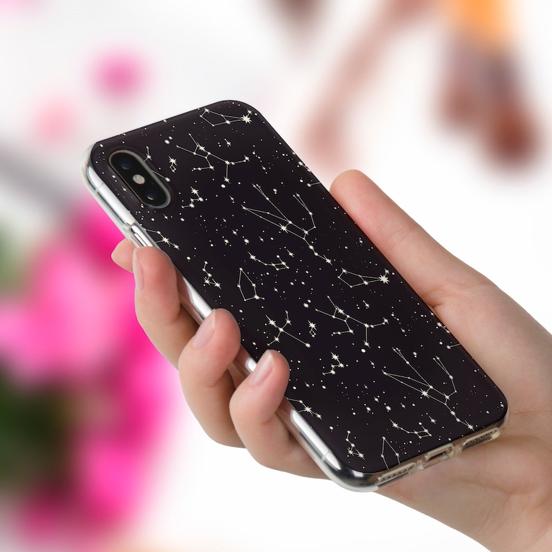 Stars Iphone Case 11 Pro XR XS Black Night Case for Iphone 8 Etsy