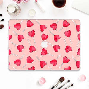 Hearts Macbook case Cute Macbook Pro 13 Air 13 M2 M1 Pro 14 Pro 16 Pro 15&quot; 12 Aesthetic Y2K Trendy preppy design for girls Pretty girly case