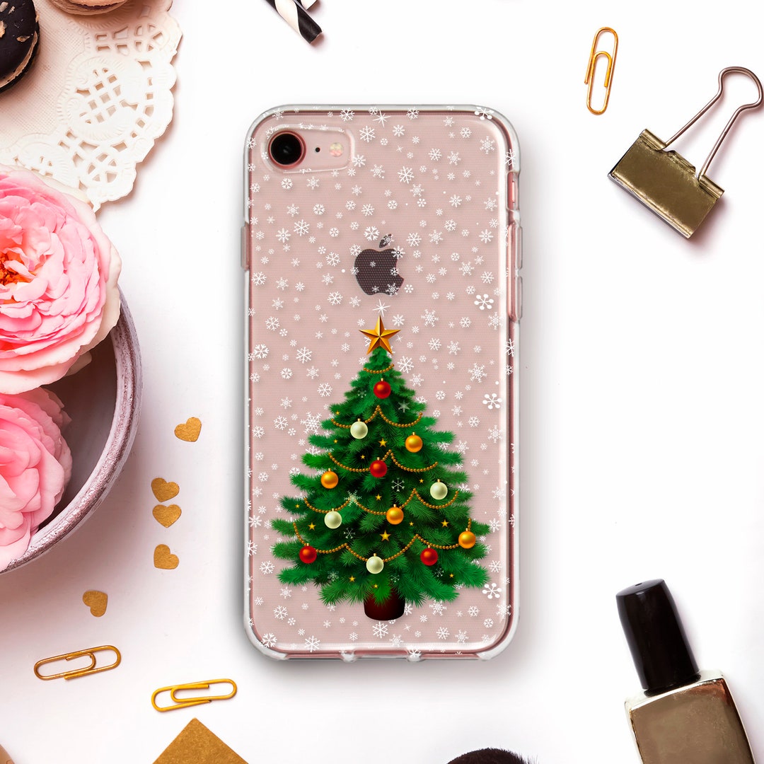 Christmas iPhone Case for iPhone 13 Pro 12 11 XR Tree Case Galaxy