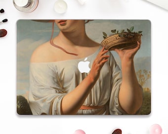 Art Macbook case Painting Macbook Pro 13 Air 13 15 M2 M1 Pro 14 Macbook Pro 16" Aesthetic hands Girl Elegant woman Vintage artwork case