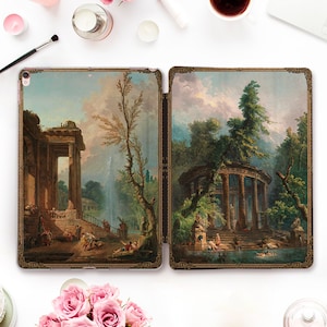 Art iPad case Old paintings iPad 10th 9th Air 5 Pro 12.9 11 iPad 10.2 10.9 Mini 6 10.5 9.7 Vintage aesthetic antique design Classic art case