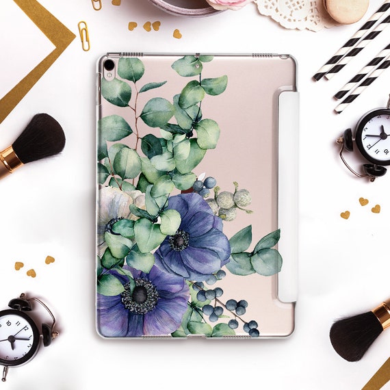 iPad 9th Generation Case, iPad Air 5th Generation Case, Rose Gold Floral  Leaf Print iPad Pro 11 Inch iPad Case 10.2 Case 10.9 Case with Pencil  Holder