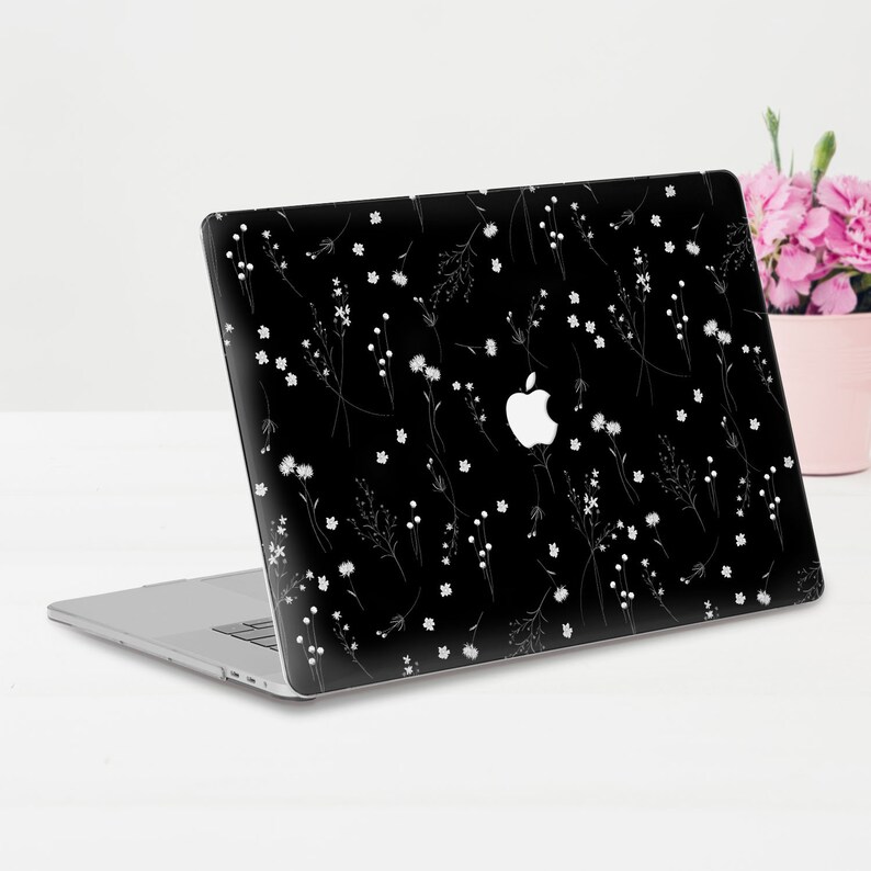 Floral MacBook case Simple MacBook Pro 13 16 15 inch Air 13 Flowers MacBook 12 Cute Plants Nature Minimalist Aesthetic Minimal Dandelion image 2