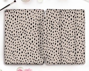 Custodia per iPad Dots Girl iPad Pro 11 12.9 10.5 Aesthetic iPad 9.7 10.2 Air 3 Mini 5 Girly Abstract Leopard Pastel Minimalist Trendy Cheetah case