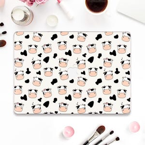 Cow Macbook case Cute Macbook Pro 13 inch Air 13 15 M2 M3 Pro 14 Pro 16 inch Funny pattern with cows Pretty animals Girly cottagecore case