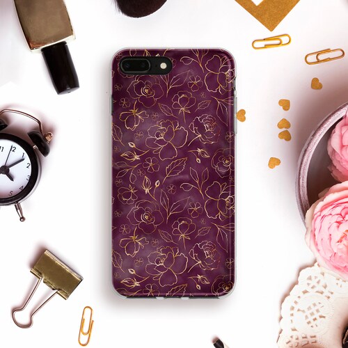 Purple Iphone Case For Iphone 11 Pro Max Xr X Xs Girl Iphone 8 Etsy