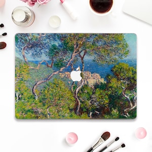Monet Macbook case Oil painting Macbook Pro 13 inch Air 13 15 M2 M3 Pro 14 Pro 16 Aesthetic vintage art with trees Nature landscape case