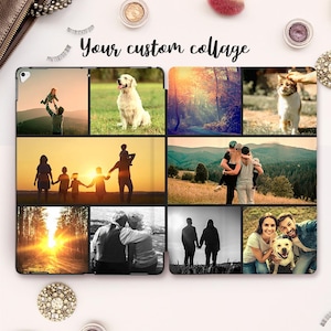 Custom iPad case Collage iPad 10th 9th gen Air 5 Pro 12.9 11 inch iPad 10.2 10.9 Mini 6 with photos Personalized design Custom pictures case