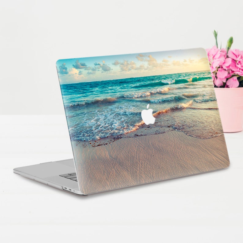 Ocean MacBook case for MacBook Pro 13 16 15 inch 2019 Beach MacBook Air 13 11 a1932 MacBook 12 inch Nature Waves Water Navy Sky Retina case image 2