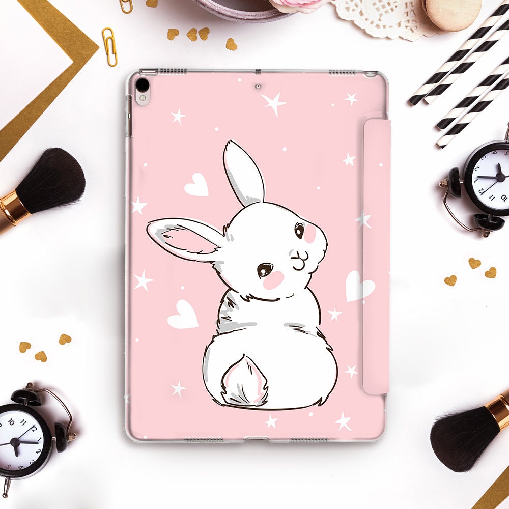 Bunny iPad Case Cute iPad Pro 11 12.9 10.5 9.7 10.2 8th Air