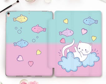 猫のiPadケースかわいいiPad a16 11th 10th gen iPad Air 11 13 m3 Pro