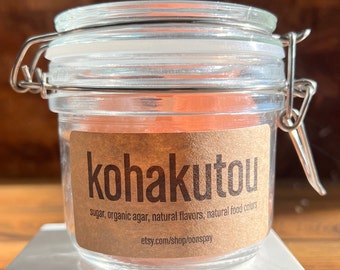 Gift of Heart-Shaped Kohakutou - Vegan, Natural, Free Shipping, Shipping Out Next Day