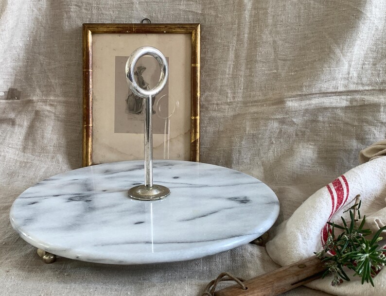 LeBazarFrancais Marble Revolving Tray - Thumbnail 3