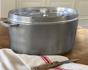 Große Antike französische Daubiere Rustikale französische Daube-Pfanne Dutch Oven