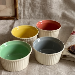 4 Vintage Villeroy & Boch Souffle Teller Individuelle Souffle Formen