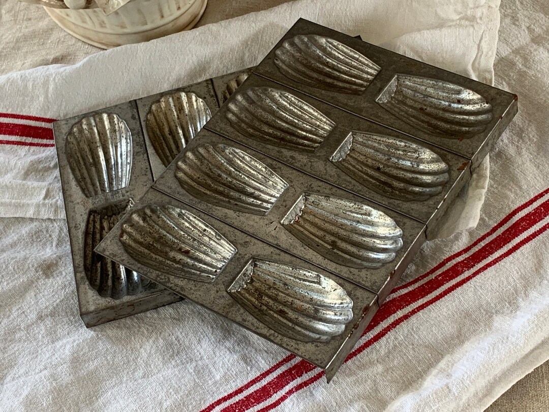 2 Antique French Madeleine Molds Antique Molds Farmhouse Etsy