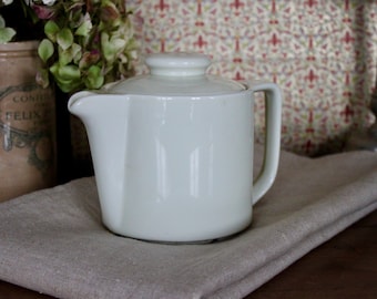 ヴィンテージ フランス製 APILCO セラミックティーポット：ホワイト