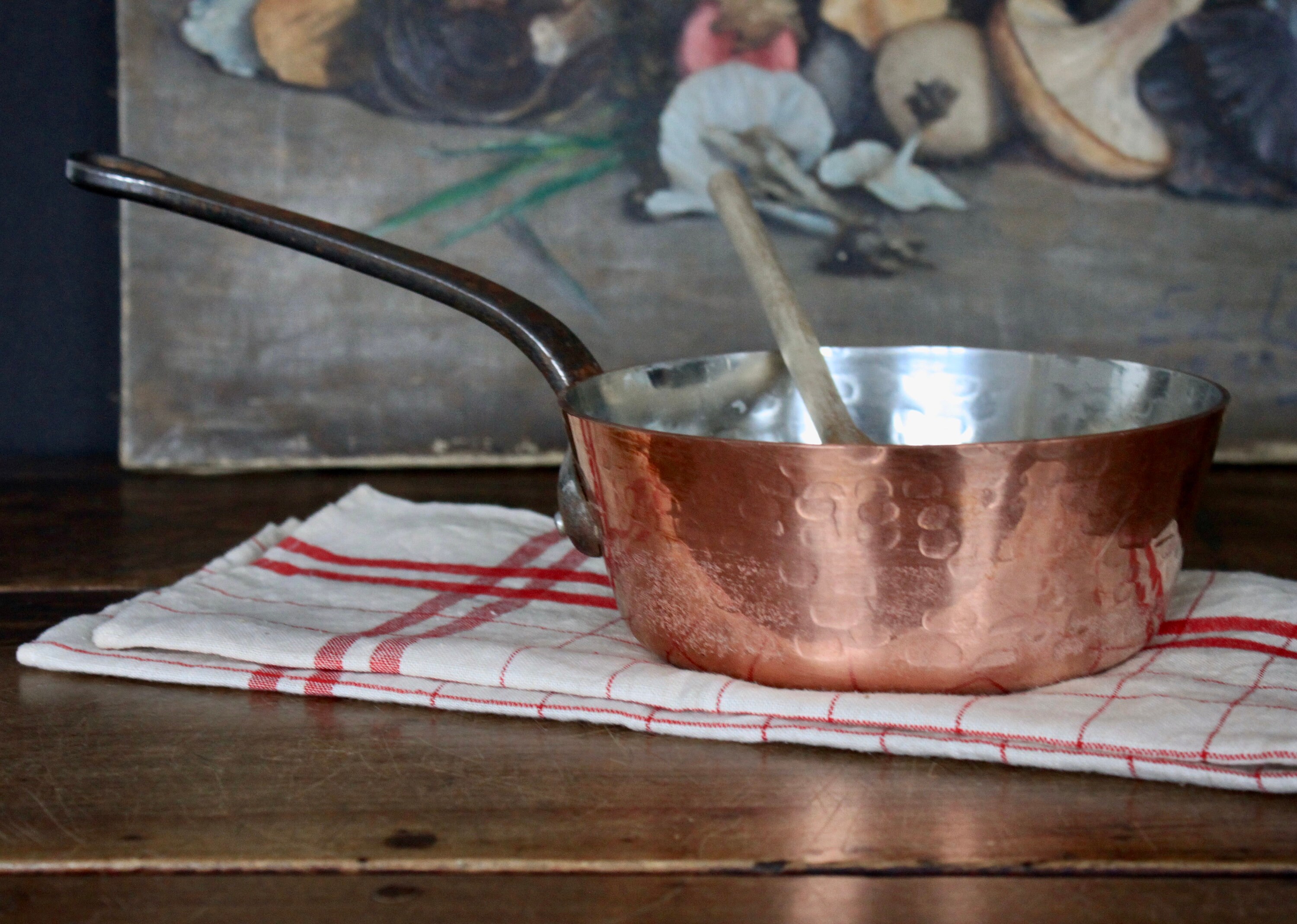 Antique French Copper Pots for sale Only 2 left at 60