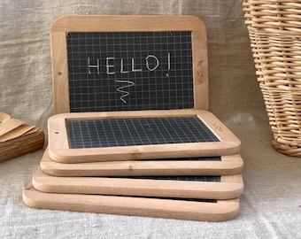 Vintage French Child Blackboard Double Sided SchoolChalkboard Kitchen Decor
