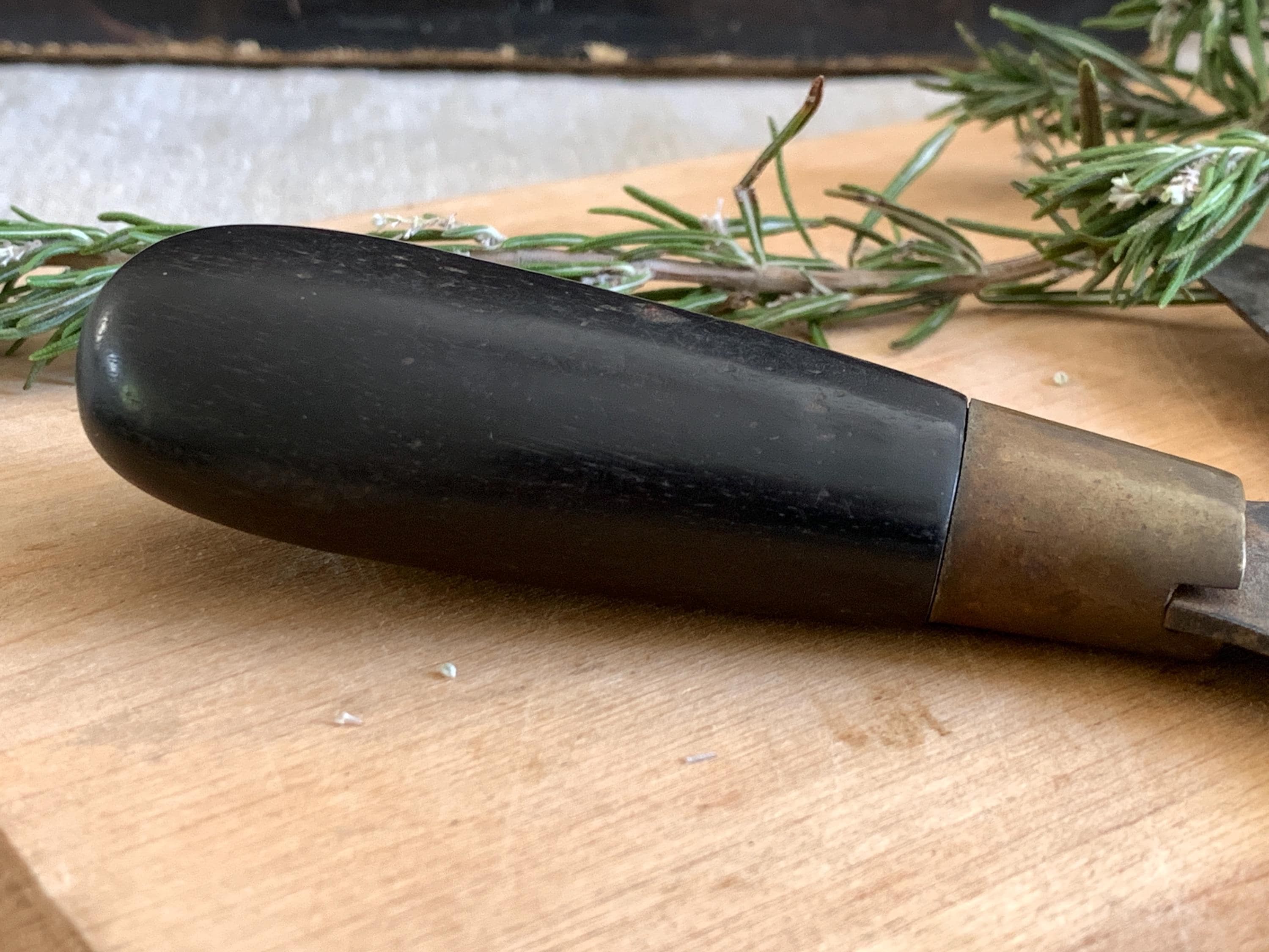 French Antique Herb Chopper Chopping Knife Antique Mezzaluna