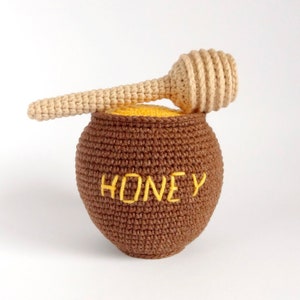Honey Pot Crochet Pattern - Crochet Honey Pot With Honey Dipper ...