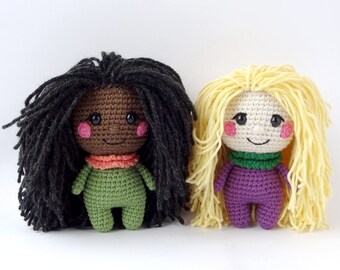 Little Doll Crochet Pattern amigurumi toy, crochet pattern doll, amigurumi pattern doll, amigurumi crochet pattern mini dolls