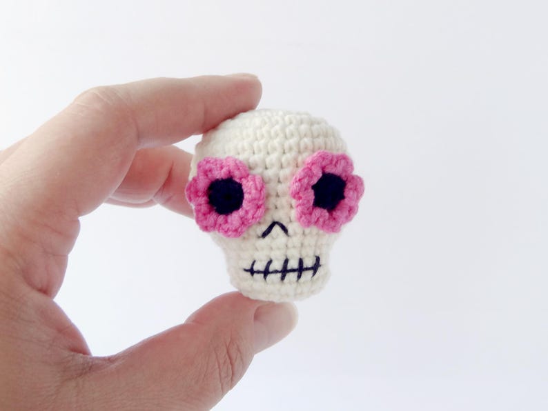 Sugar skull crochet pattern