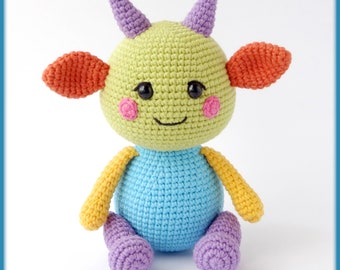 Monster Kim Crochet Pattern amigurumi toy
