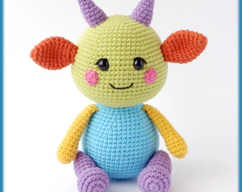 Monster Kim Crochet Pattern - cute amigurumi monster PDF tutorial
