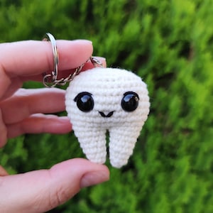 Crochet tooth keychain PDF Pattern