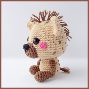 Hyena-haakpatroon amigurumi dier
