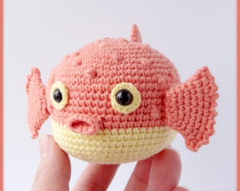 Pufferfish Crochet Pattern amigurumi Blowfish