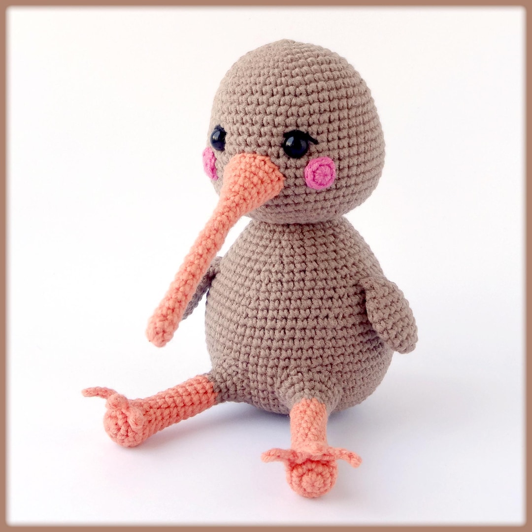 Iwi Bird Pattern Kiwi Bird Crochet Pattern - Amigurumi Bird PDF Tutorial - Etsy
