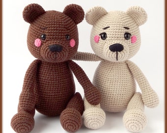 Big Bear Crochet Pattern amigurumi toy, crochet pattern bear, amigurumi pattern bear, crochet amigurumi pattern cute big bears