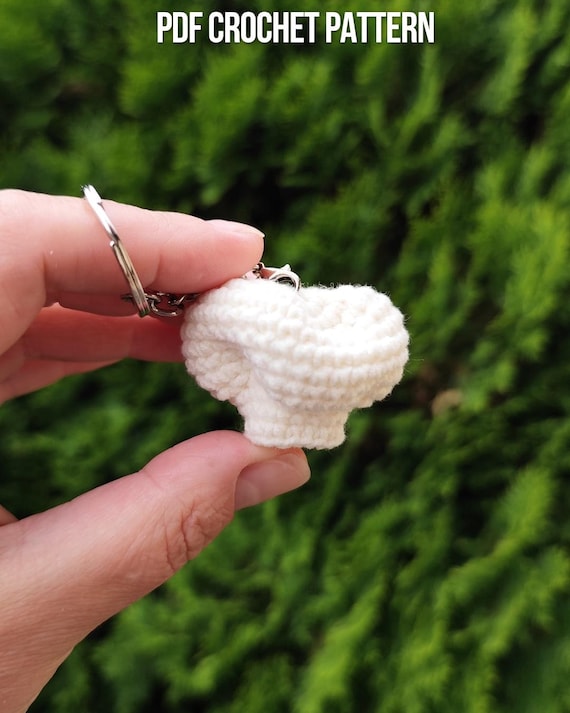Tiny Chef Hat Keychain Crochet Pattern - Easy to Follow PDF