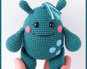 Monster Axt Häkelanleitung, süßes Häkelmonster Häkelmuster, Amigurumi Monster Häkelanleitung